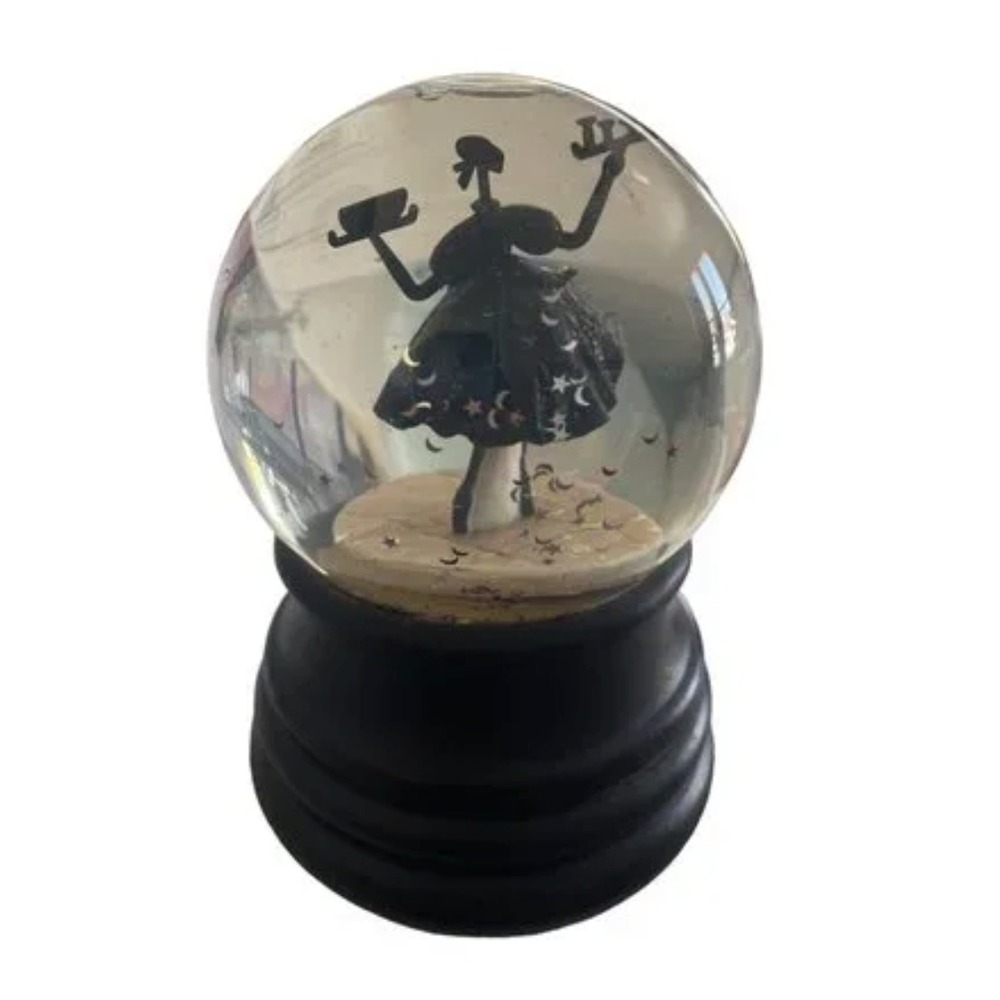 Rebecca Moses Snow Globe Ballerina Dancer Silhouette Collectible Decor
